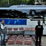 Ejército ocupa 130,000 cigarrillos de contrabando en autobús de transporte público en Matayaya