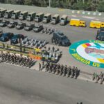 Abinader entrega equipos militares, blindados, drones y unidades mitigación fortalecerán seguridad nacional