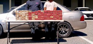 Ejército detiene a dos personas por contrabando de cigarrillos en San Juan de la Maguana