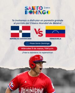 Alcaldía del DN proyectará juego RD Vs. Venezuela en la Plaza Santo Domingo del malecón