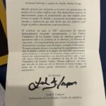 Embajadora EE. UU. envía carta a Santiago Matías tras visita al edificio rojo