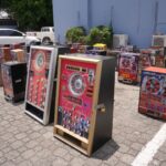 DINTEL de la Policía y Ministerio Público ocupan 87 máquinas tragamonedas que operaban ilegalmente en Santo Domingo y San Cristóbal