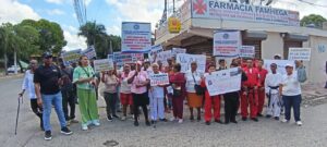 Comunidad de Villa Duarte realiza protesta pacífica para exigir soluciones a sus principales problemáticas