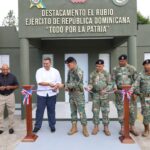 Comandante del Ejército entrega renovado destacamento en el distrito municipal El Rubio, provincia Santiago