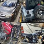 Policía Nacional recupera dos vehículos y cuatro motocicletas reportados como robados en San Cristóbal