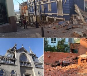 Informan un fuerte sismo de magnitud 7,4 sacude a gran parte Colombia este lunes