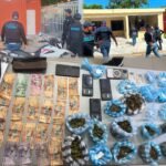 Policía Nacional combate al microtráfico en Sabana Perdida con ocupación de drogas y cuatro apresados