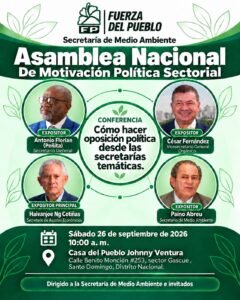 Fuerza del Pueblo realizará Asamblea Nacional de Motivación Política de su Secretaría Ambiental