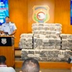 DNCD informa la incautacion de 595 paquetes de Cocaína en narcolancha