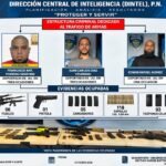 Policía Nacional ocupa 11 armas de fuego, incluidos cinco fusiles y una subametralladora, durante operativos de DINTEL; cinco detenidos