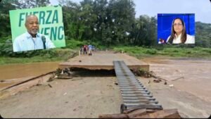 FP exige solución urgente tras colapso de puente provisional en Monte Plata y llama a prevenir riesgos por lluvias